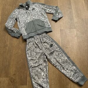 Nike Monochrome Patterned Jacket and Pants